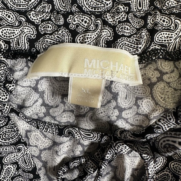 Michael Kors Black/ White Floral Sleeveless Top Sz XL - Picture 3 of 6